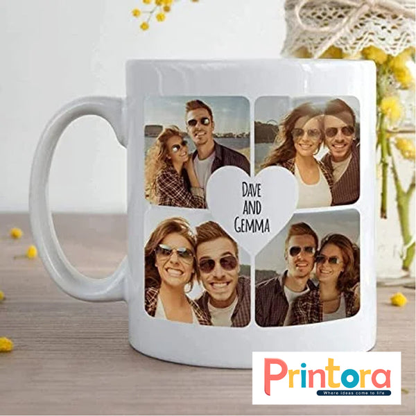 Couple Customized Mug – Personalized Photo & Quotes Gift for Lovers