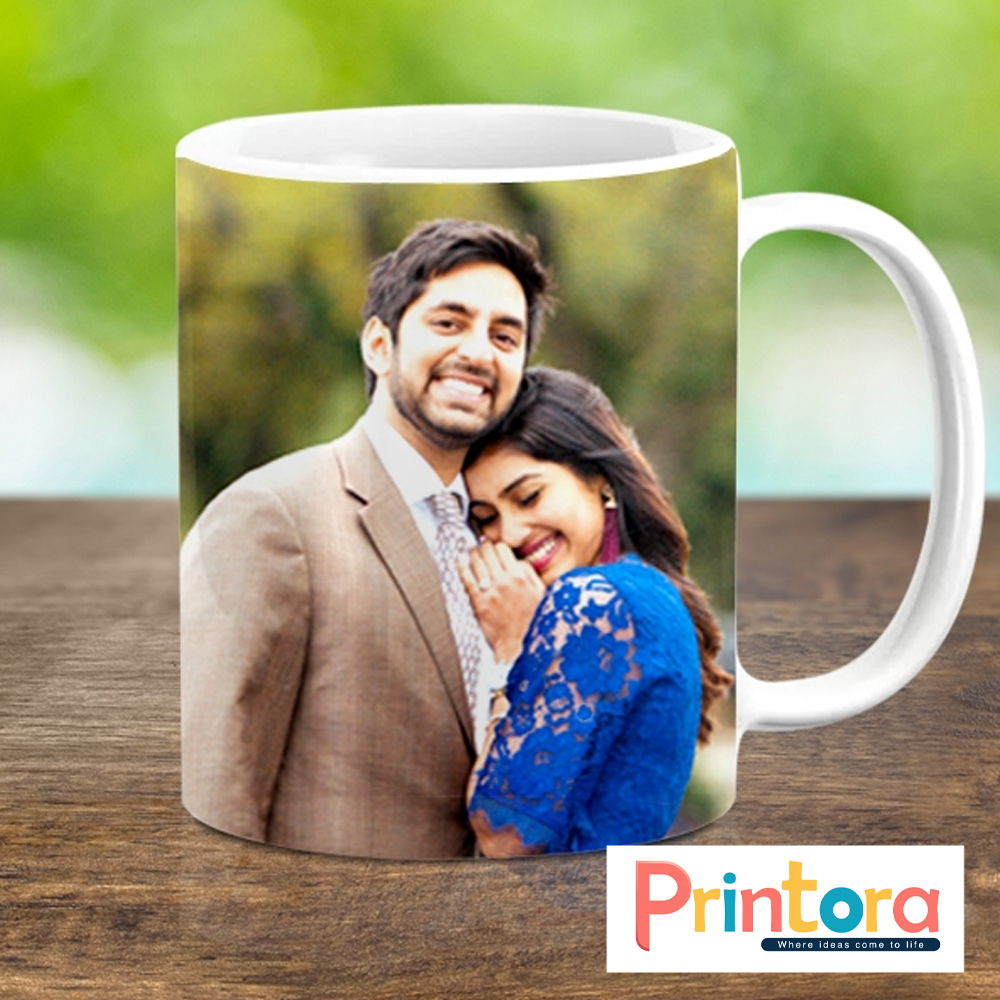 White Mug Photo Print Customized – Personalized Ceramic Gift