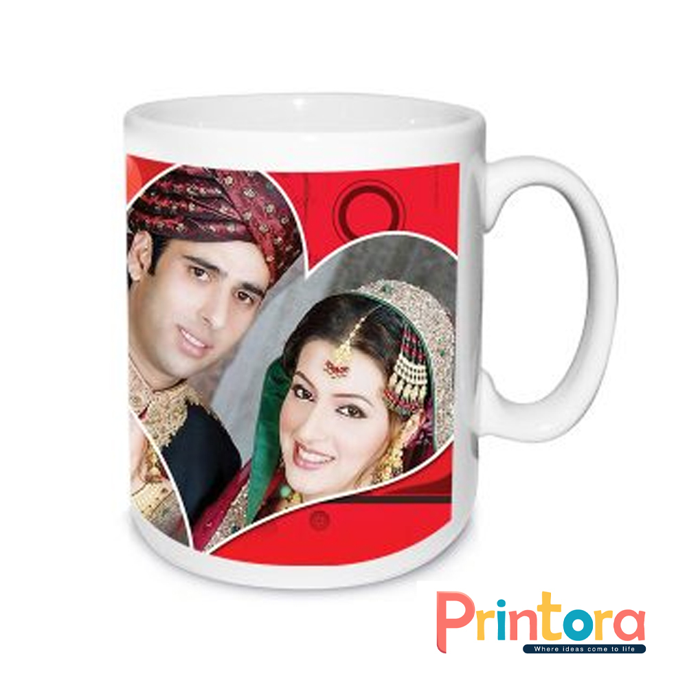 White Mug Photo Print Customized – Personalized Ceramic Gift