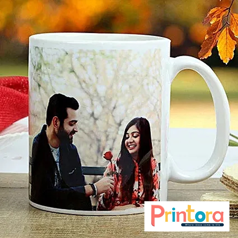 White Mug Photo Print Customized – Personalized Ceramic Gift