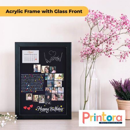 Customized photo frame with printed picture – personalized wall and table frame