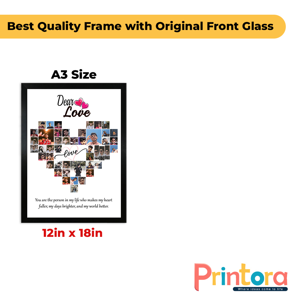 Customized Friendship Photo Frame | PVC Sheet Photo Frame | Personalized Friendship Gift Frame | Custom Picture Print - Image 4