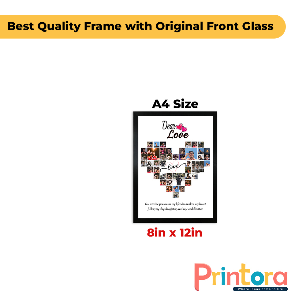 Customized Friendship Photo Frame | PVC Sheet Photo Frame | Personalized Friendship Gift Frame | Custom Picture Print - Image 5