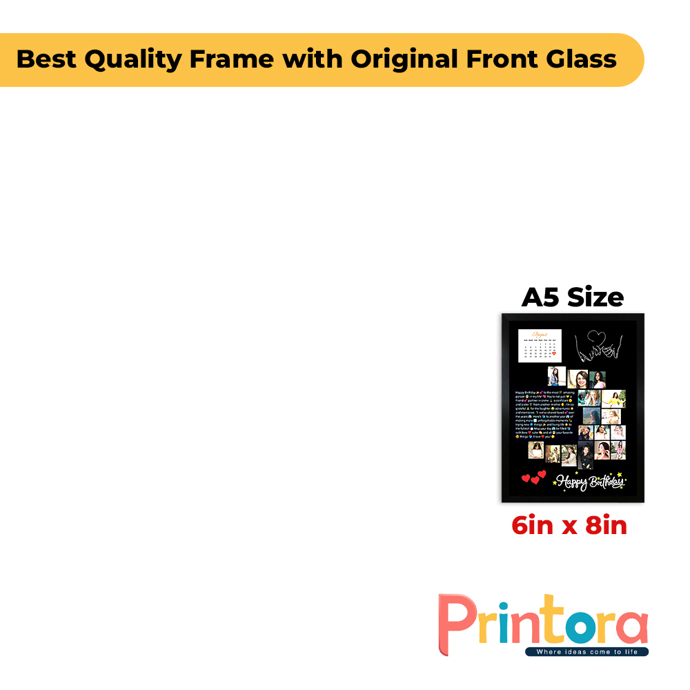 Customized Birthday Photo Frame | PVC Sheet Photo Frame | Personalized Birthday Gift Frame | Custom Picture Print - Image 6