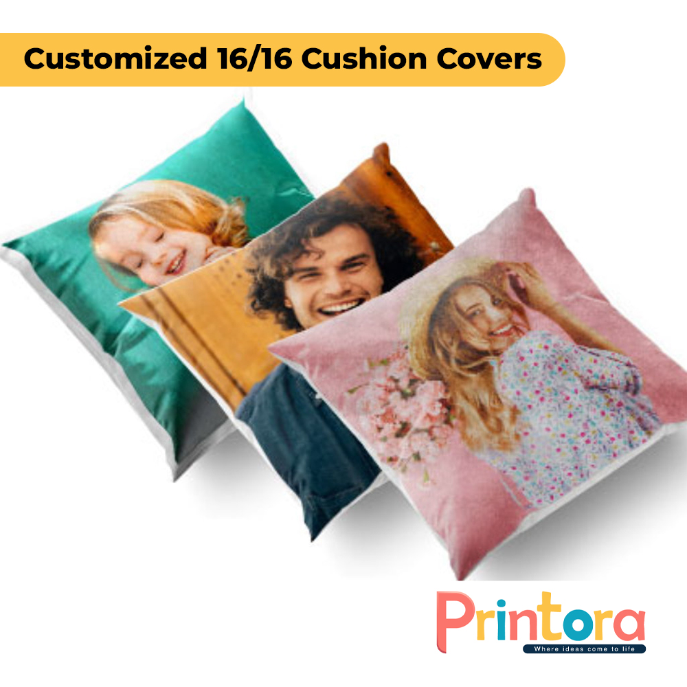 16x16 silk fabric cushion cover single side printed for sofa and living room décor