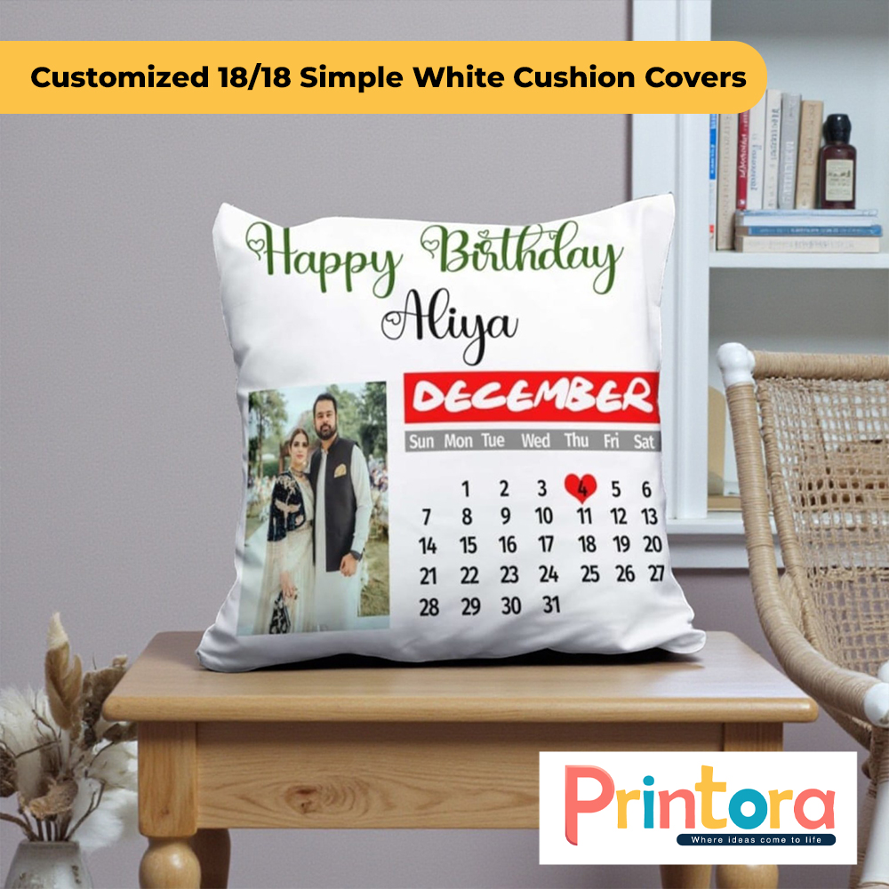 18×18 Simple White Cushion Cover – Plain Soft Fabric Cushion Cover in Pakistan