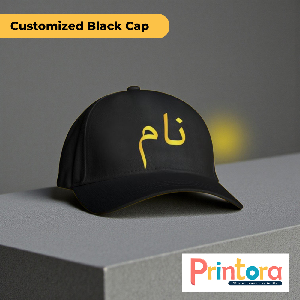 Premium black cap for men and women – stylish, adjustable, and comfortable headwear