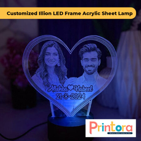 Customized Illion LED Frame Acrylic Sheet Lamp with Personalized Photo