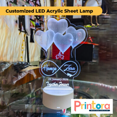 Customized LED Acrylic Sheet Lamp with Personalized Photo Night Light
