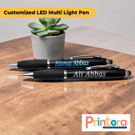 Customized LED Multi Light Pen with Personalized Name Printing