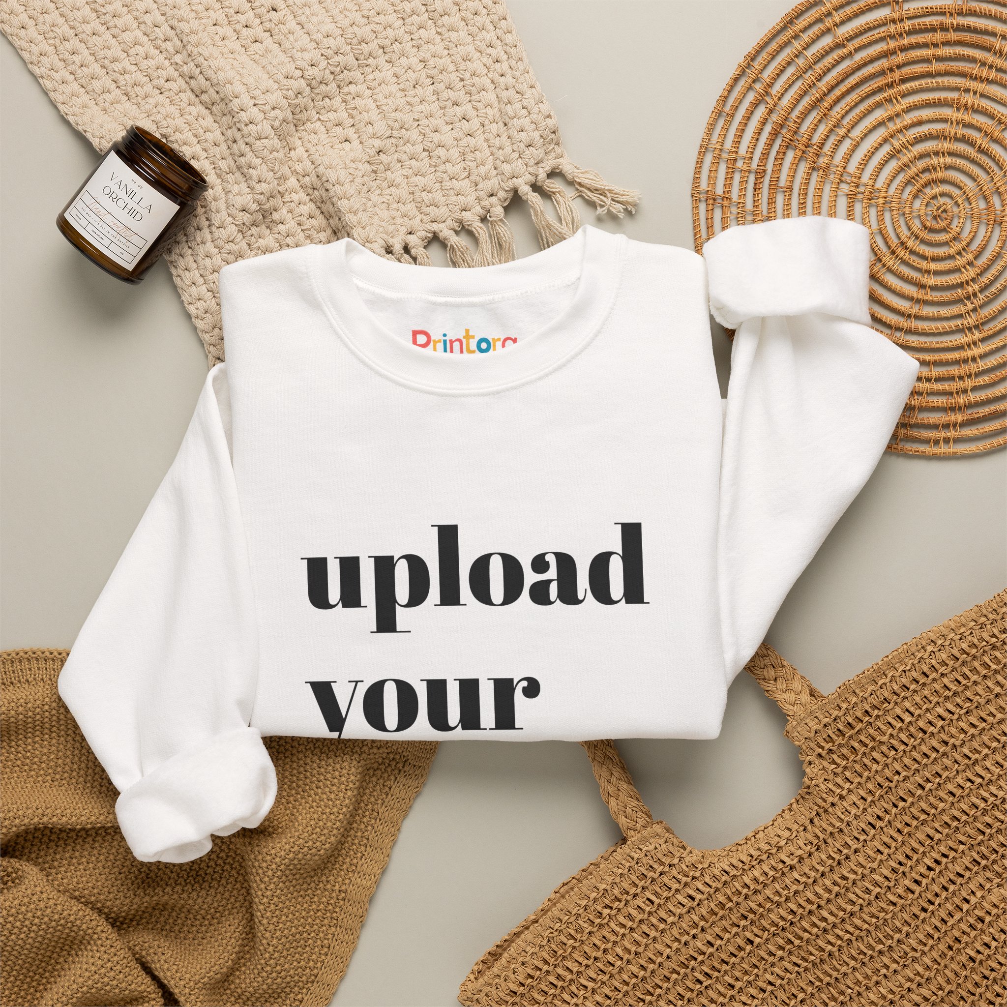 Customized Crewneck Sweatshirt | Full Sleeve – Text, Logo & Design - Image 8