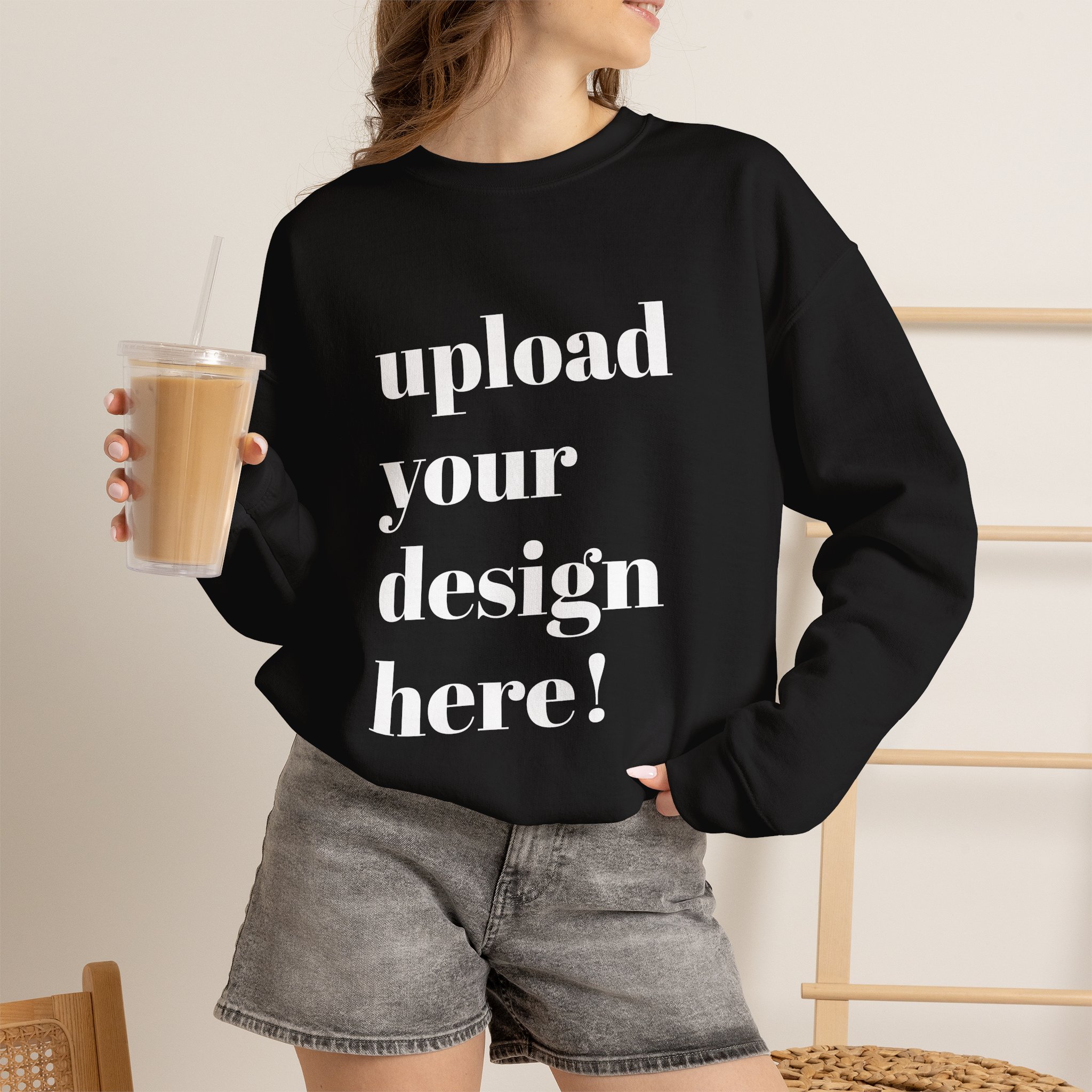 Customized Crewneck Sweatshirt | Full Sleeve – Text, Logo & Design
