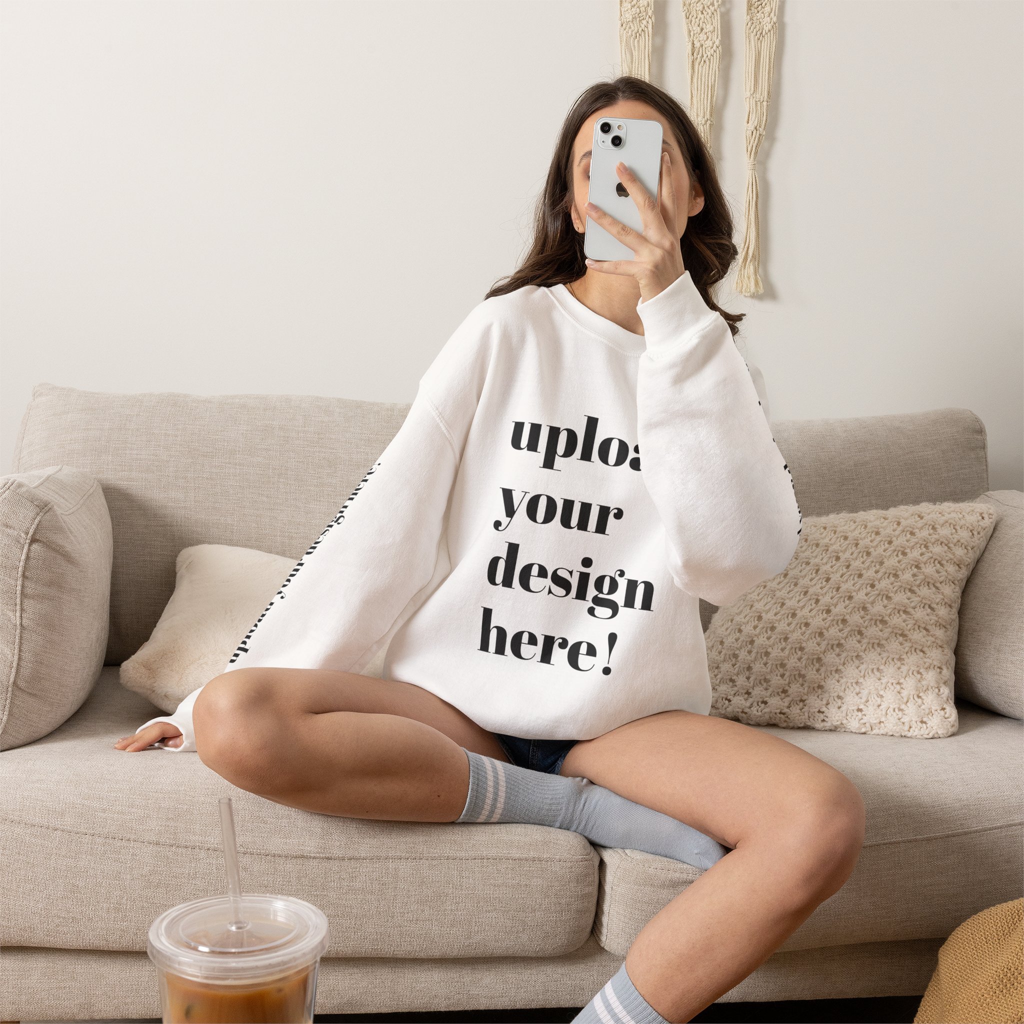Customized Crewneck Sweatshirt | Full Sleeve – Text, Logo & Design - Image 6