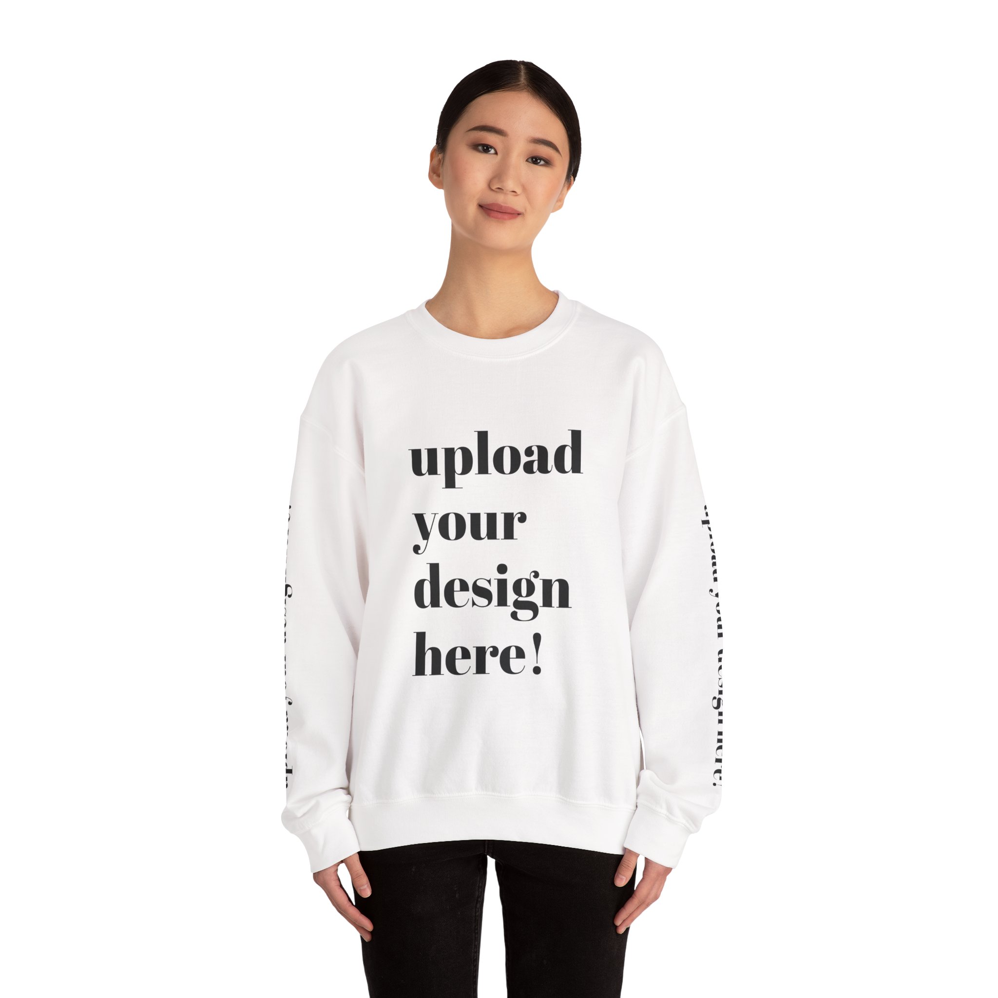 Customized Crewneck Sweatshirt | Full Sleeve – Text, Logo & Design - Image 4
