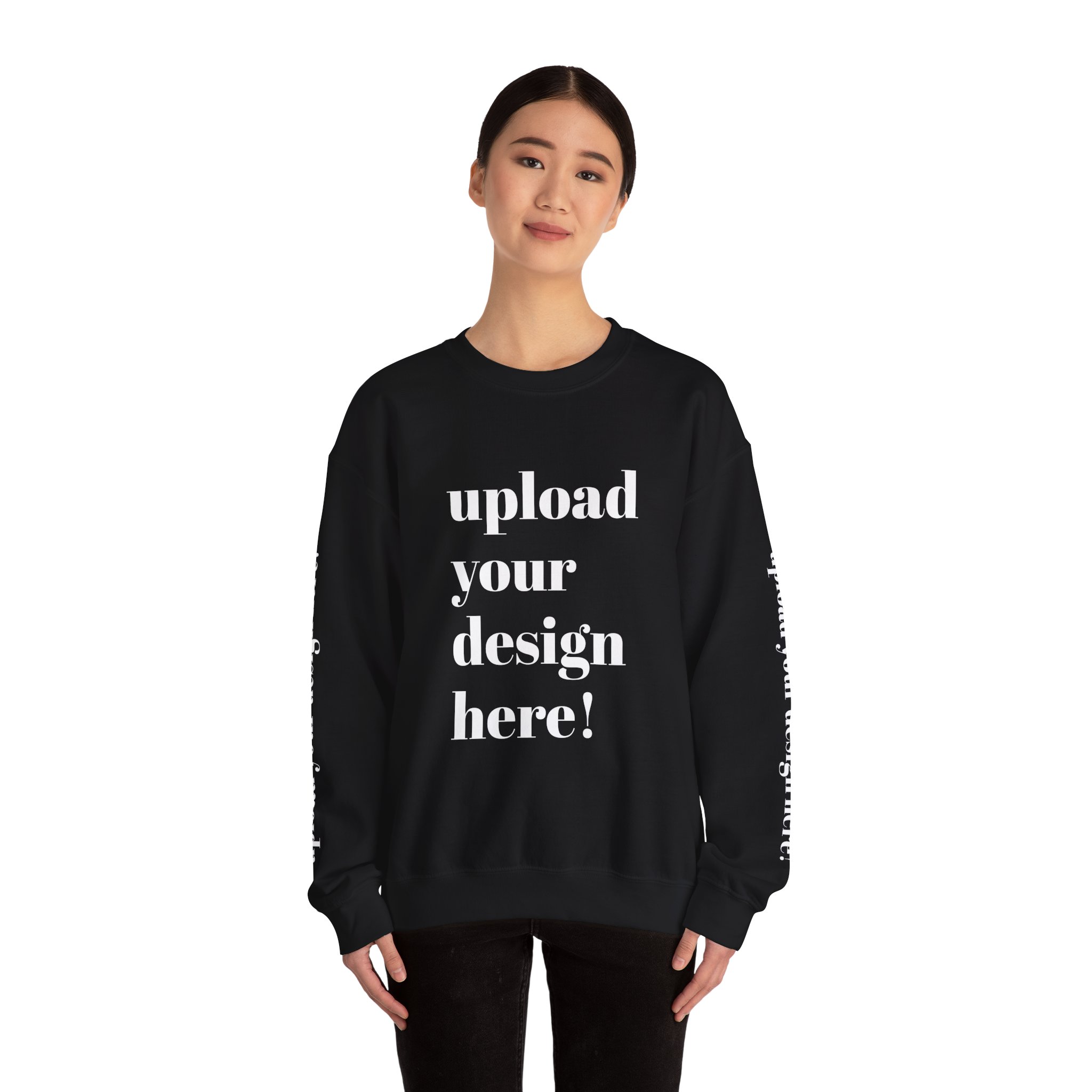 Customized Crewneck Sweatshirt | Full Sleeve – Text, Logo & Design - Image 3
