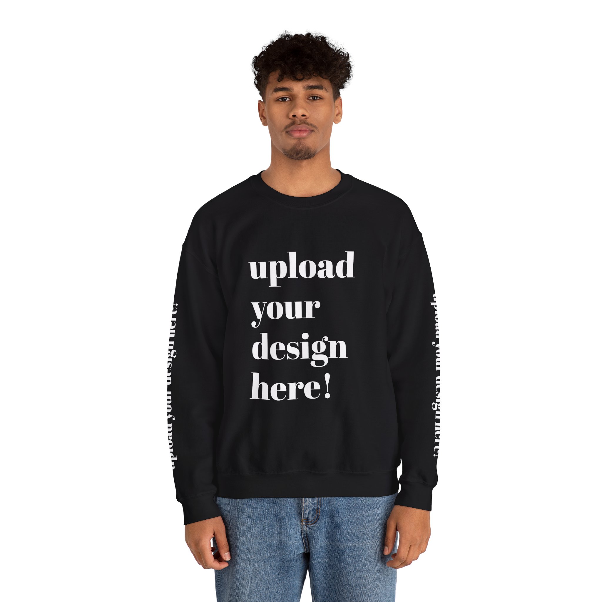 Customized Crewneck Sweatshirt | Full Sleeve – Text, Logo & Design - Image 9